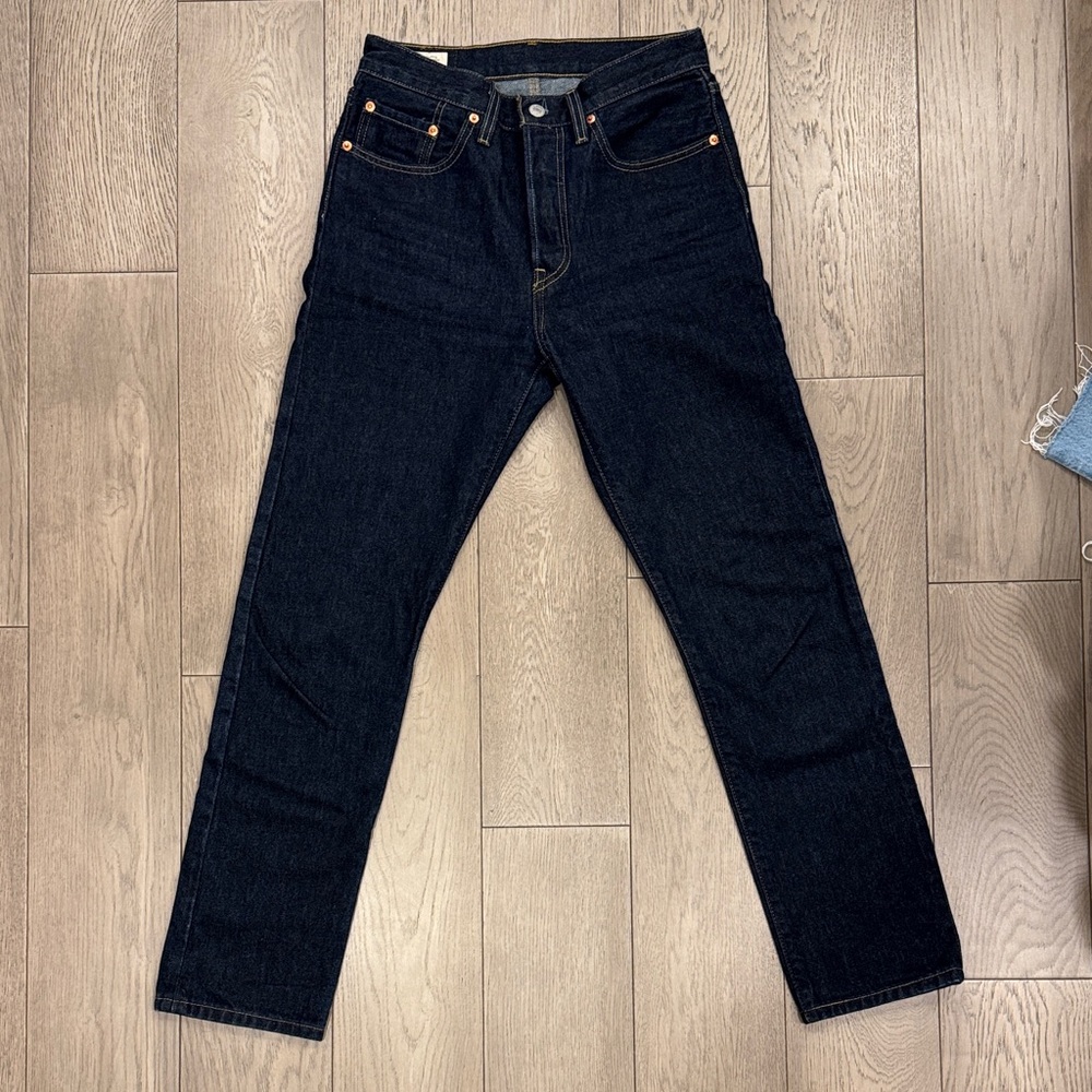 Levi's 501 Women's Straight Leg Jeans - Dark Blue - Picture 2 of 11